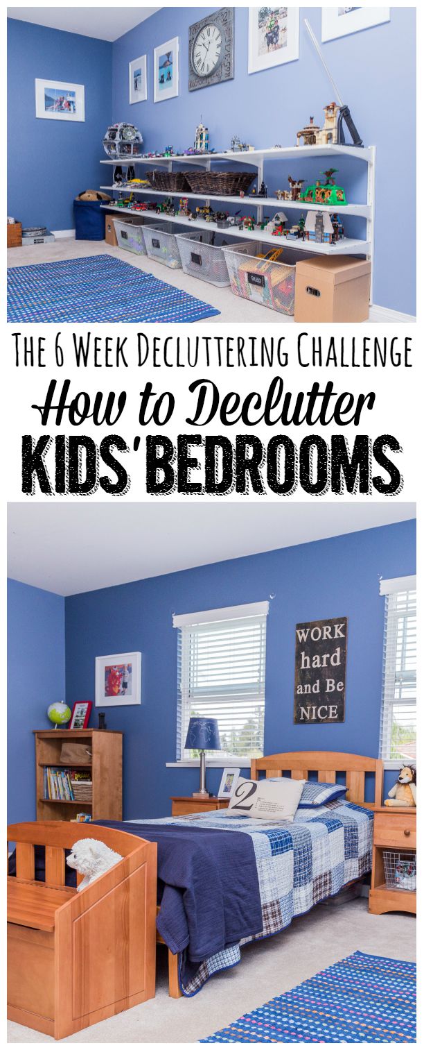 How to Declutter Kidsâ€™ Rooms {The Six Week Decluttering Challenge}