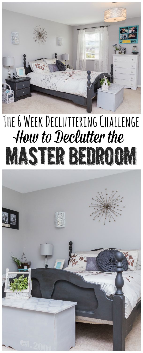 How to Declutter the Master Bedroom {The 6 Week Decluttering Challenge ...