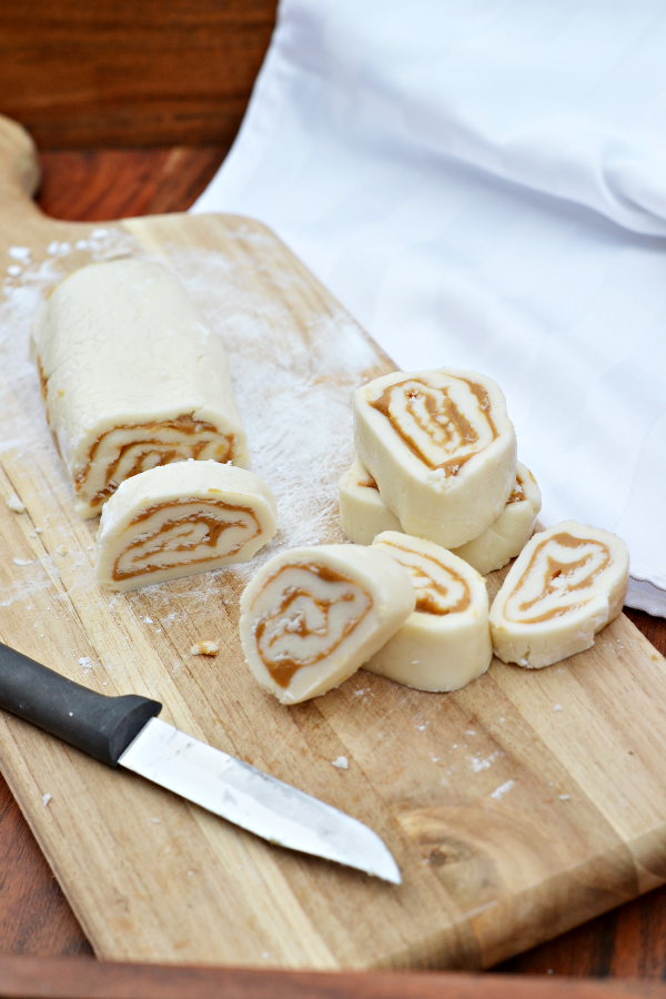 Old Fashioned Peanut Butter Pinwheels - Clean and Scentsible